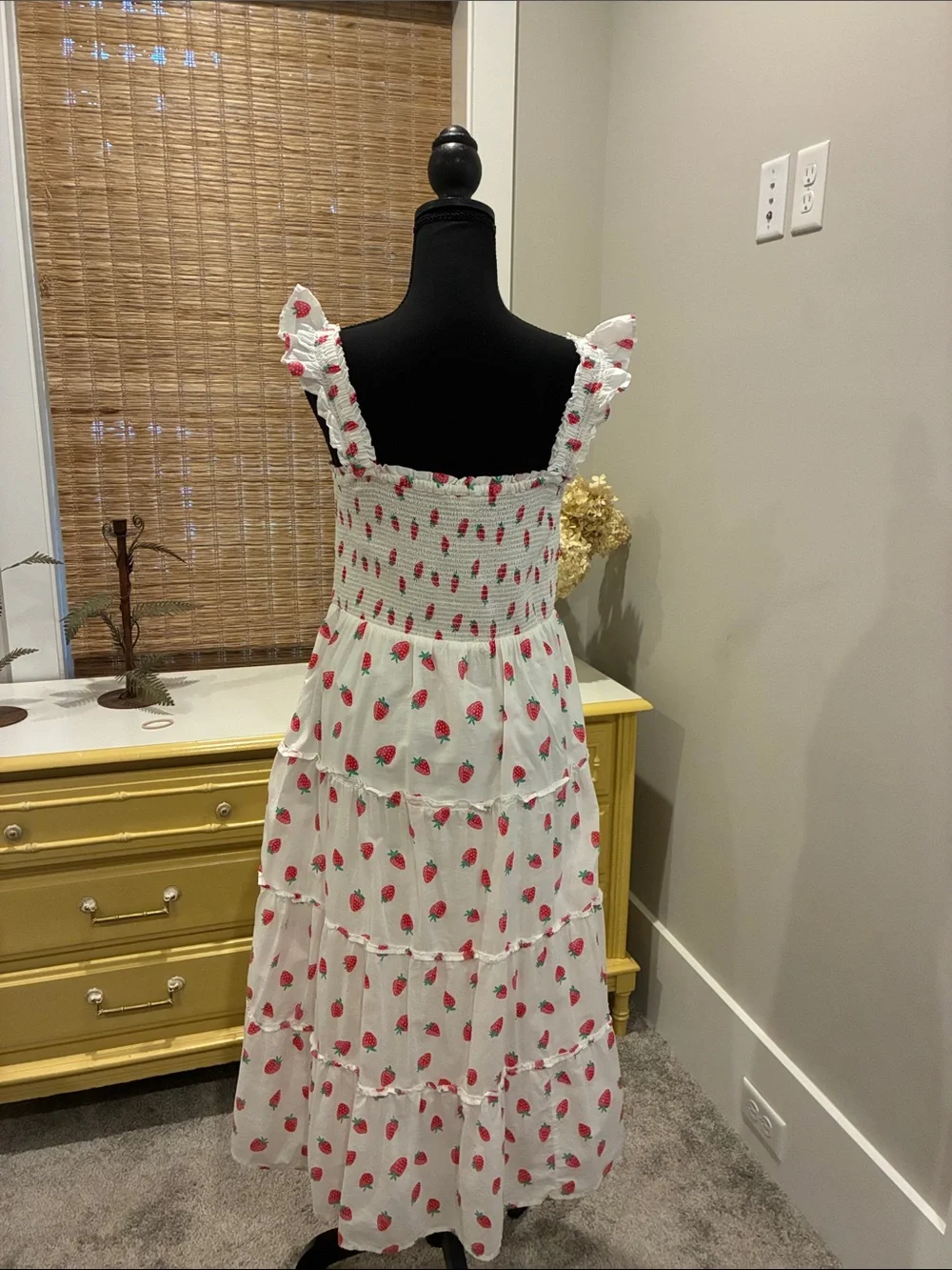 J.Crew Factory Strawberry Smocked Dress